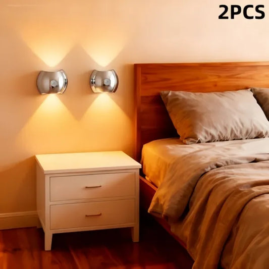 Motion Sensor Night Light 2-Pack – 60-Day Battery, 3 Modes, Magnetic Mount
